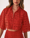 Camisa Lauren Spicy Red