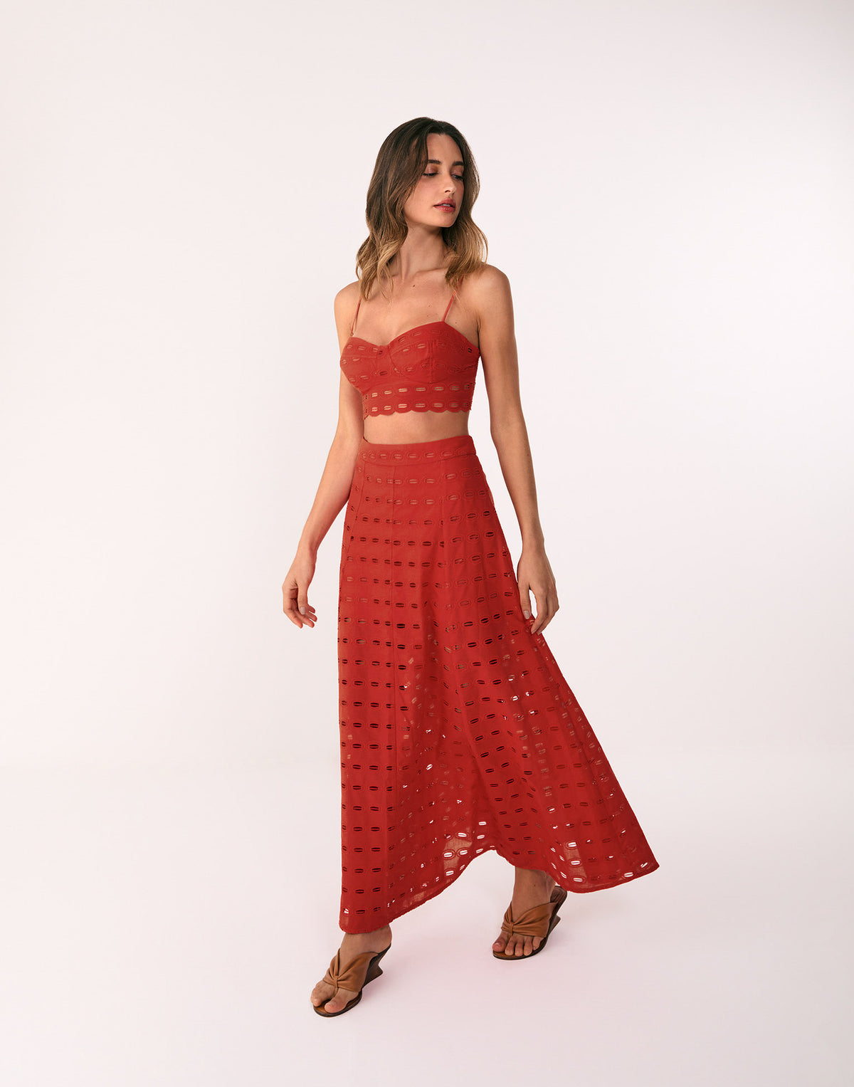 Saia Longa Bea Spicy Red