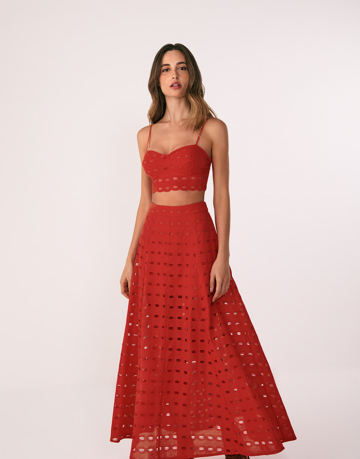 Saia Longa Bea Spicy Red