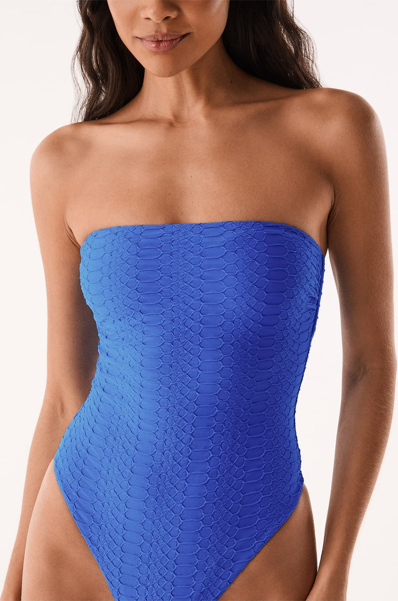 Maiô Bandeau True Blue