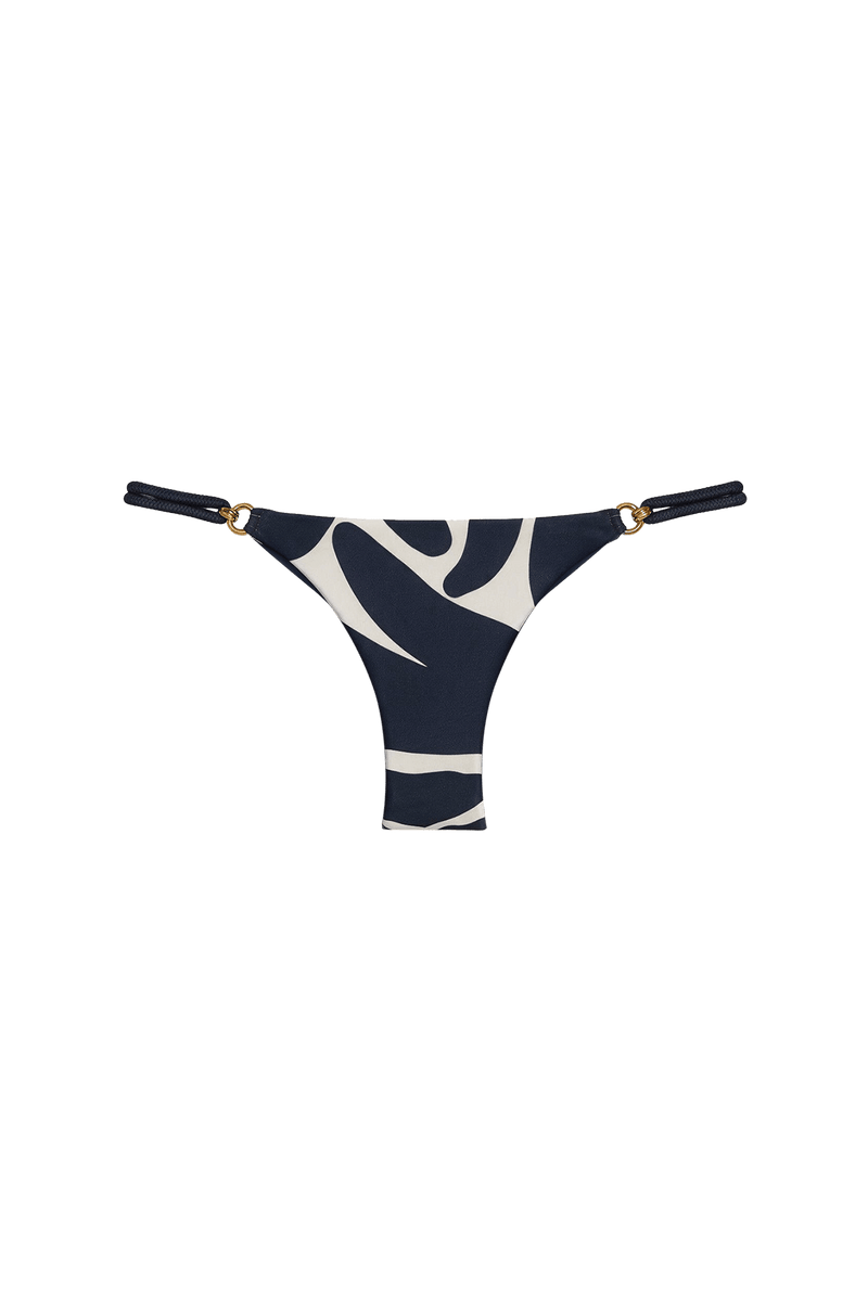 Calcinha Detalhe Tesse Cheeky Leafscape Blue