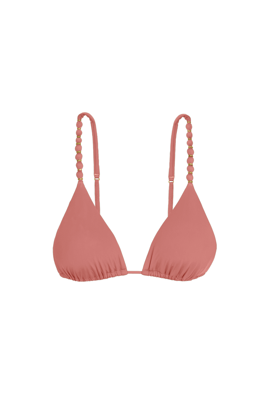 Top Tri Paralelo Beads Antique Rose