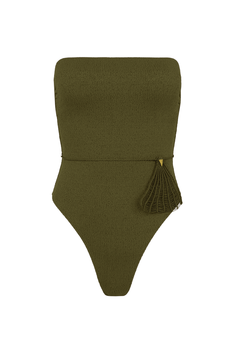 Maiô Bandeau Shely Brazilian Olive