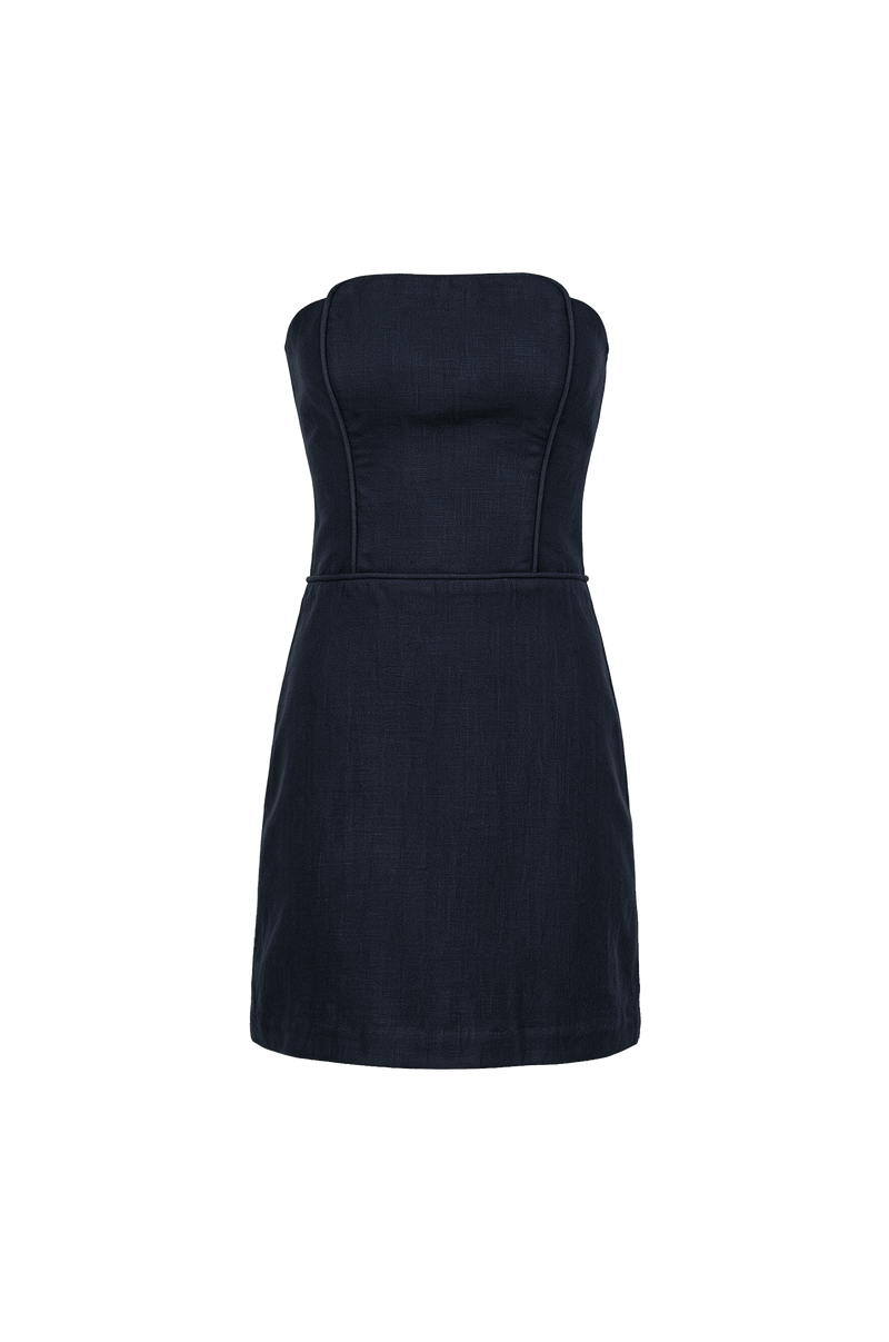 Vestido Curto Cora Abyssal Blue