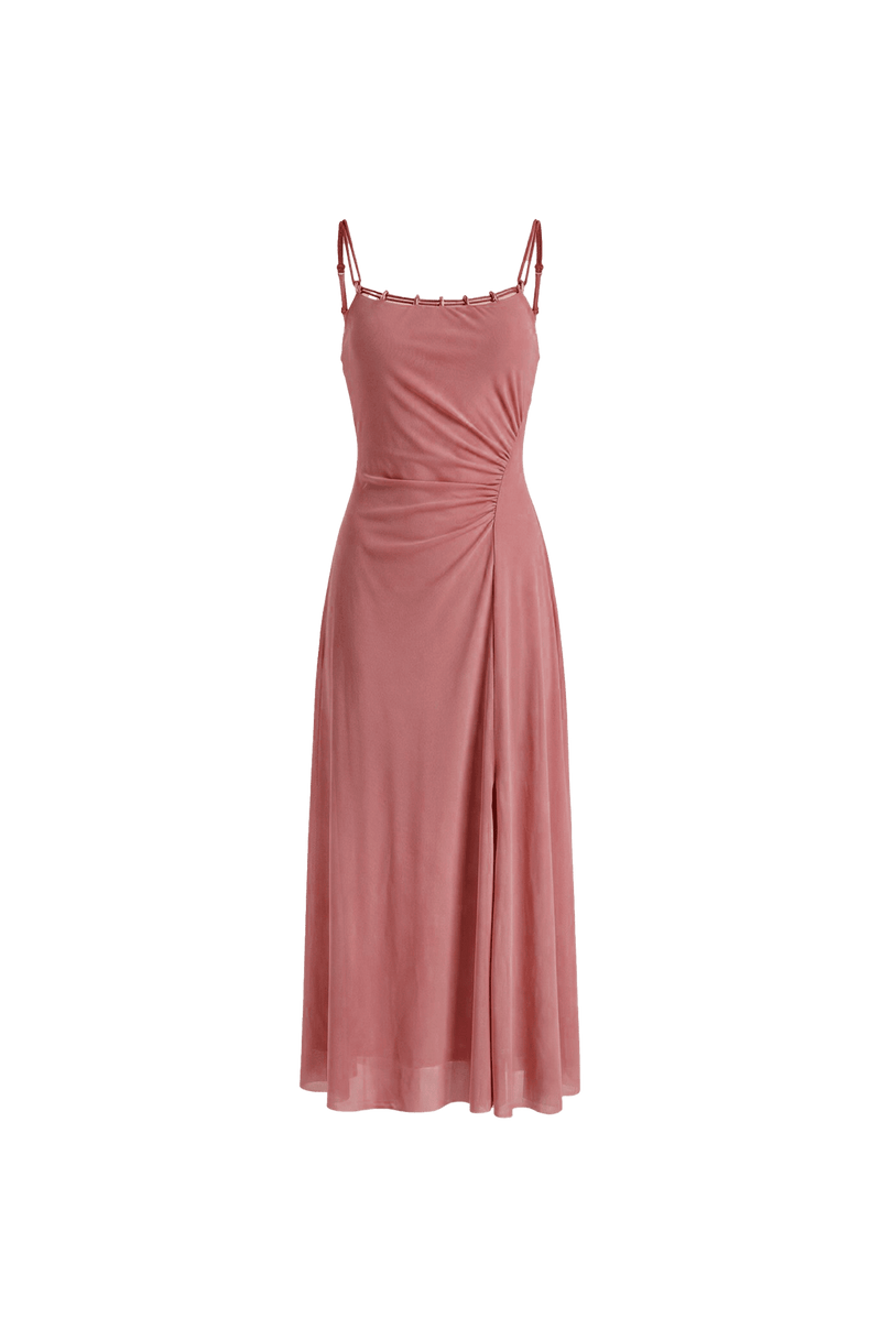 Vestido Midi Dani Detalhe Antique Rose