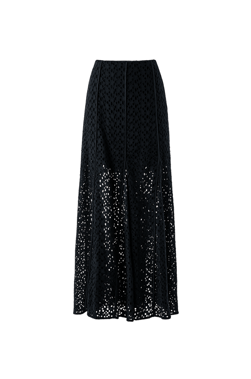 Saia Midi Aurea Abyssal Blue