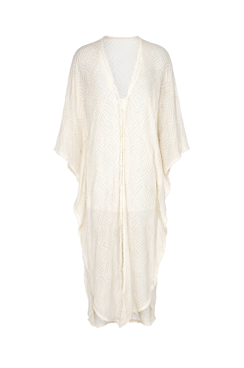 Caftan Longo Laiza Off White