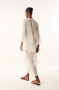 Caftan Longo Laiza Off White
