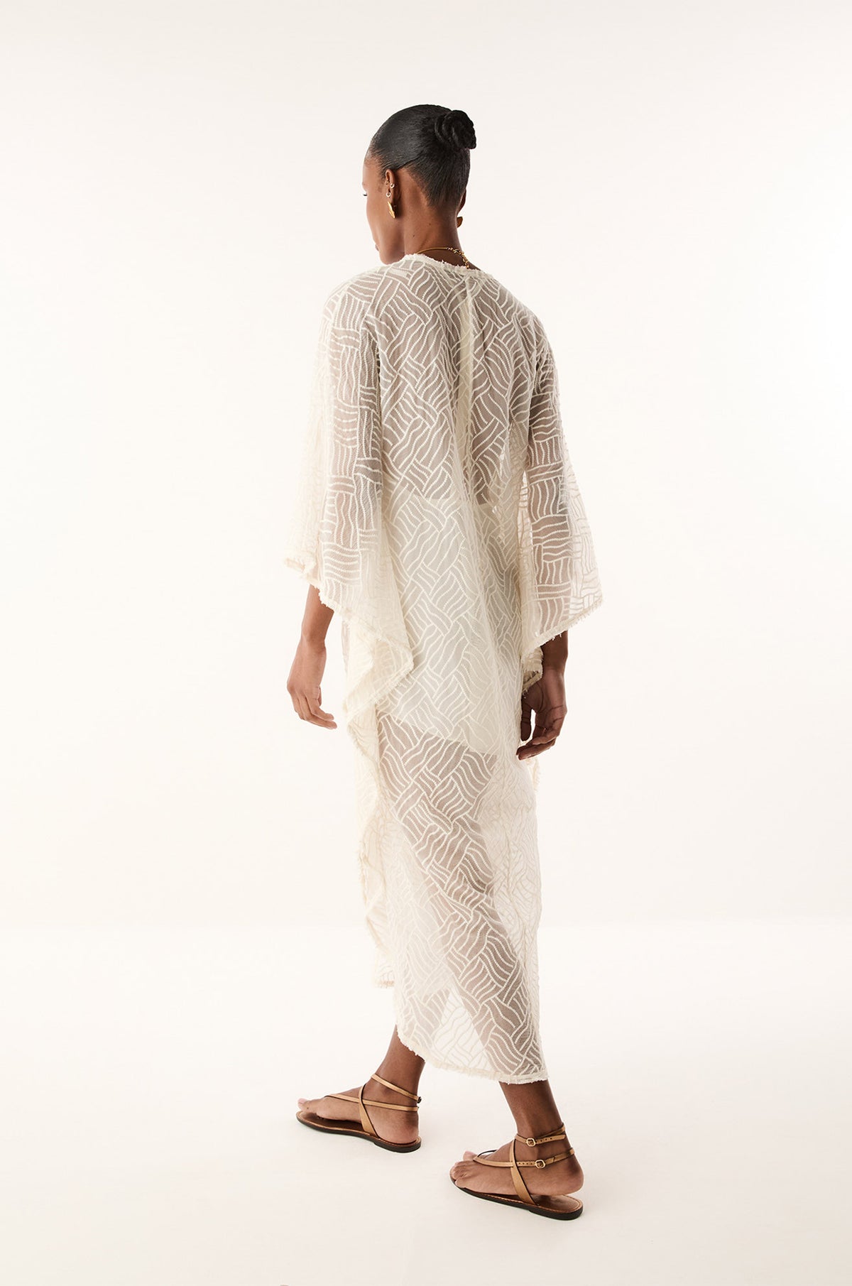 Caftan Longo Laiza Off White