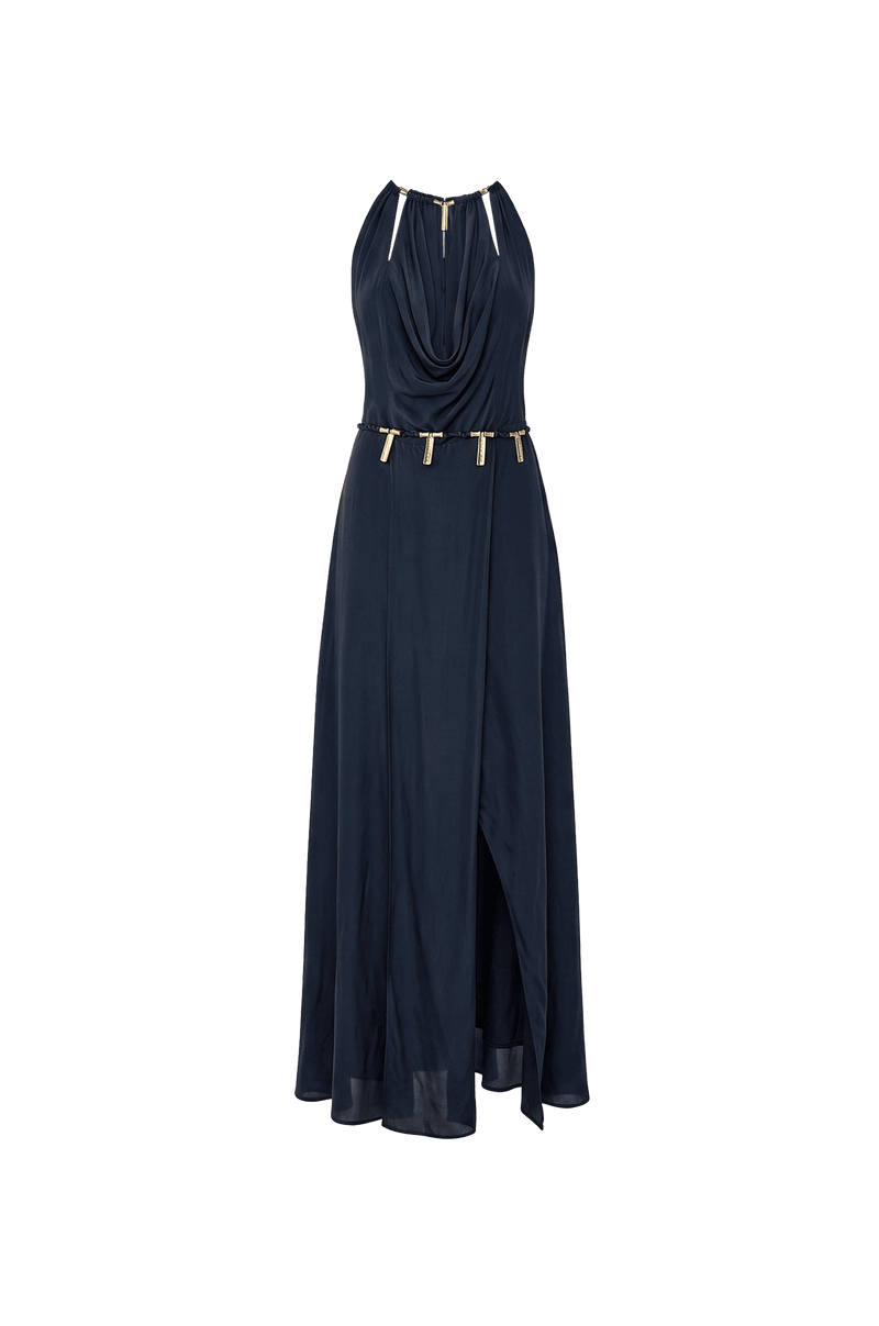 Vestido Longo Caterina Detalhe Abyssal Blue