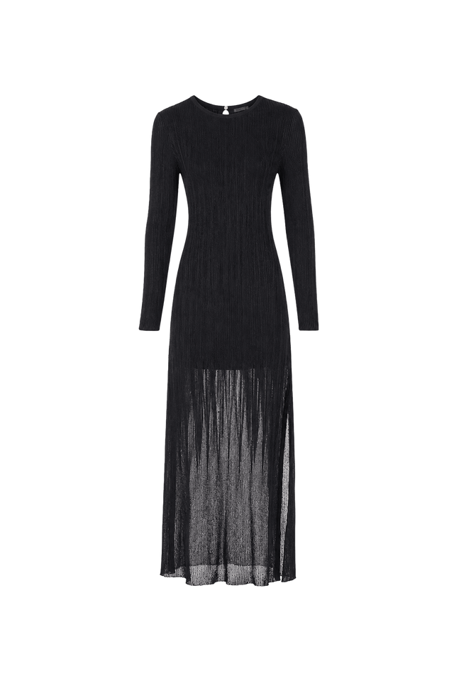 Vestido Longo Adria Tricot Abyssal Blue