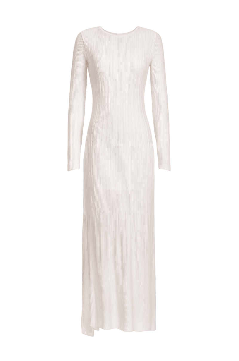Vestido Longo Adria Tricot Off White