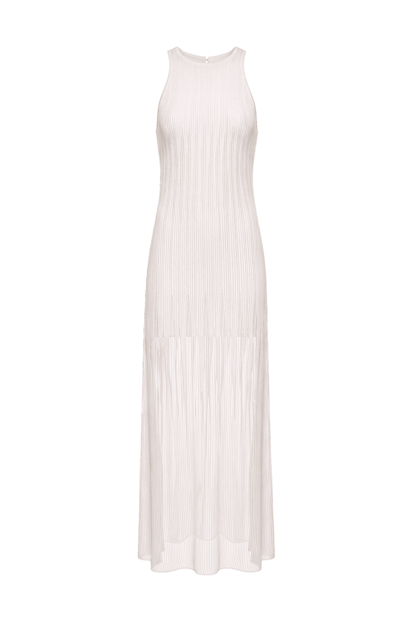 Vestido Longo Amara Tricot Off White