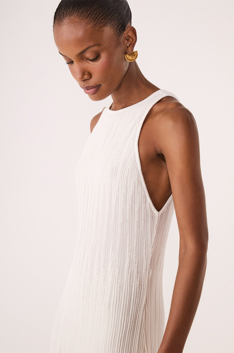 Vestido Longo Amara Tricot Off White