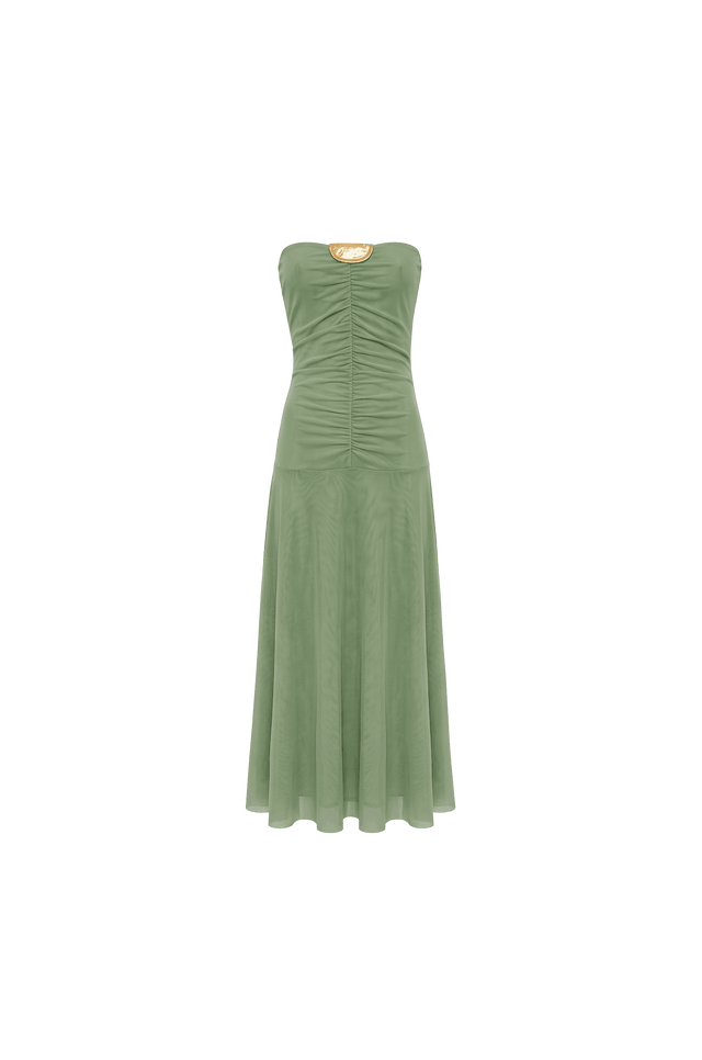 Vestido Midi Athena Sage Green