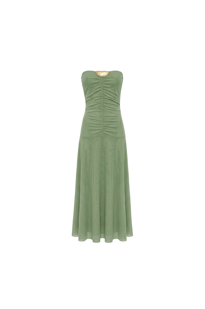 Vestido Midi Athena Sage Green