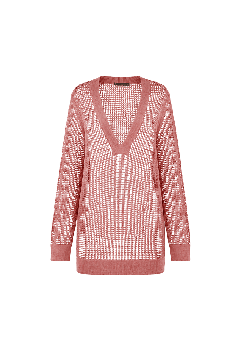 Saída Curta Nara Tricot Antique Rose
