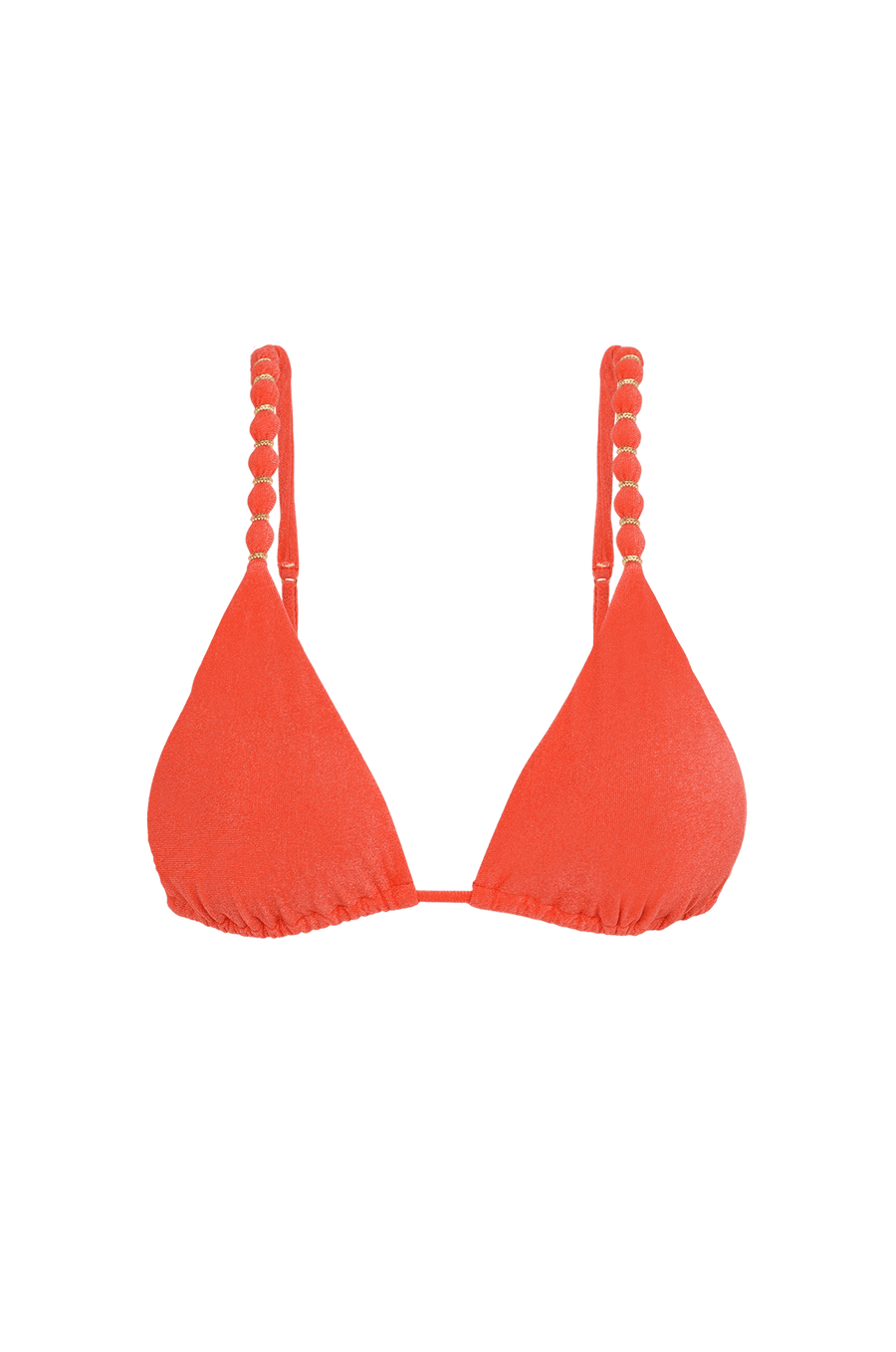 Top Tri Paralelo Beads Tomato