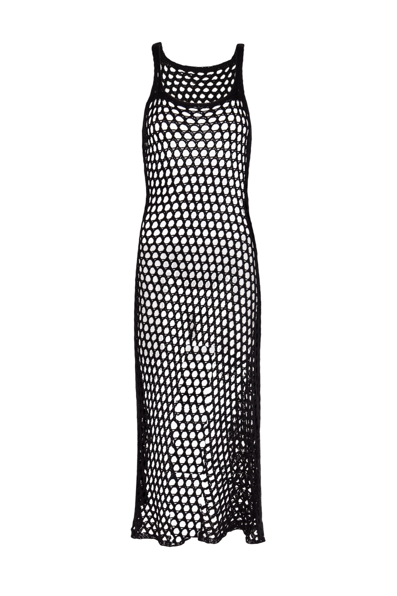 Saída Tricot Nicole Longa  Black