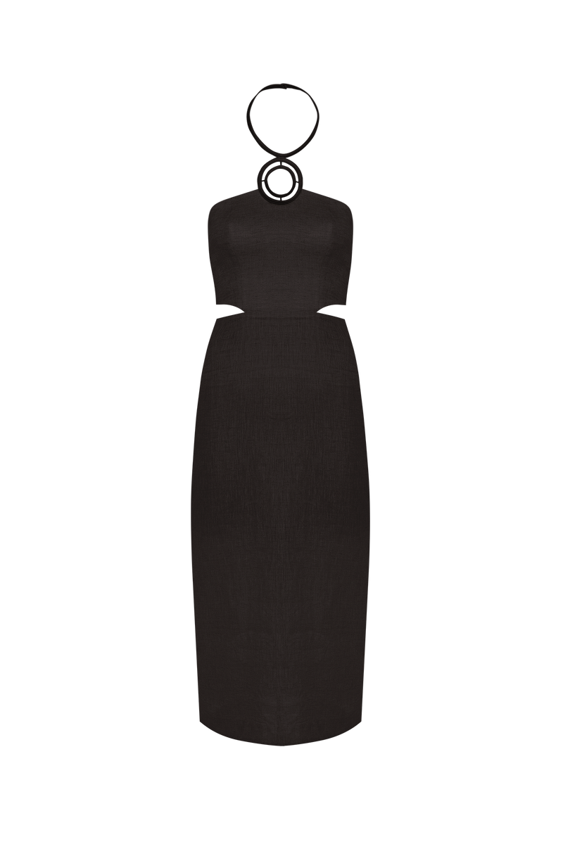Vestido Longo Jane Detalhe Black