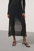 Vestido Longo Adria Tricot Abyssal Blue